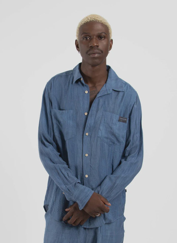 Linen Sunday Shirt - Ink - Chillis & More NZ