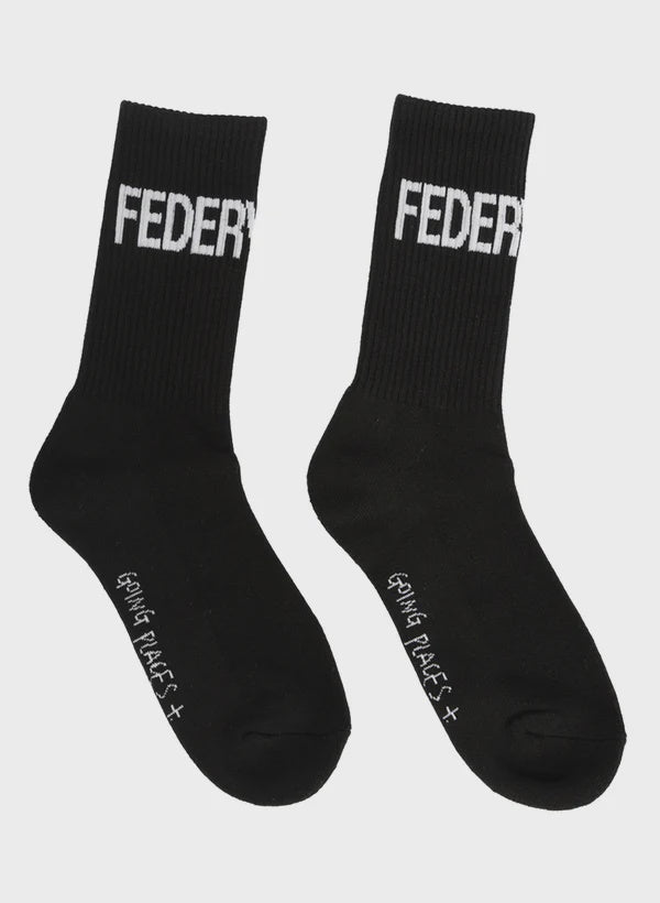 Logo Socks - Black/White - Chillis & More NZ