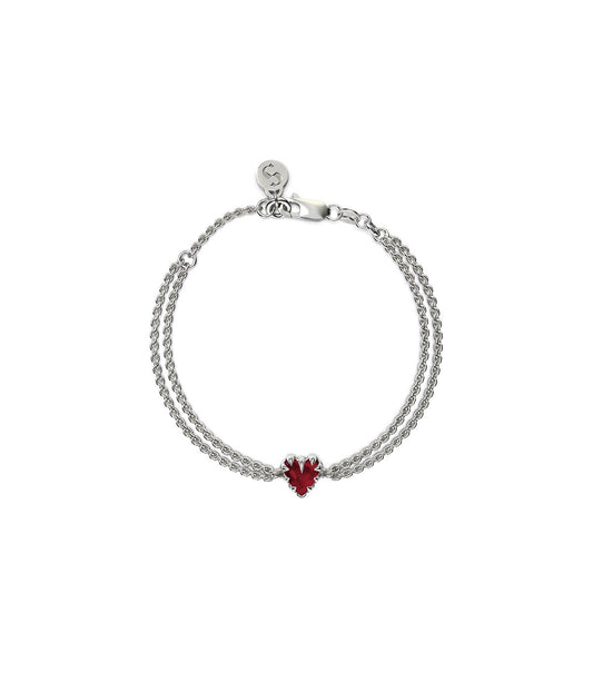 Love Claw Bracelet - Garnet - Chillis & More NZ