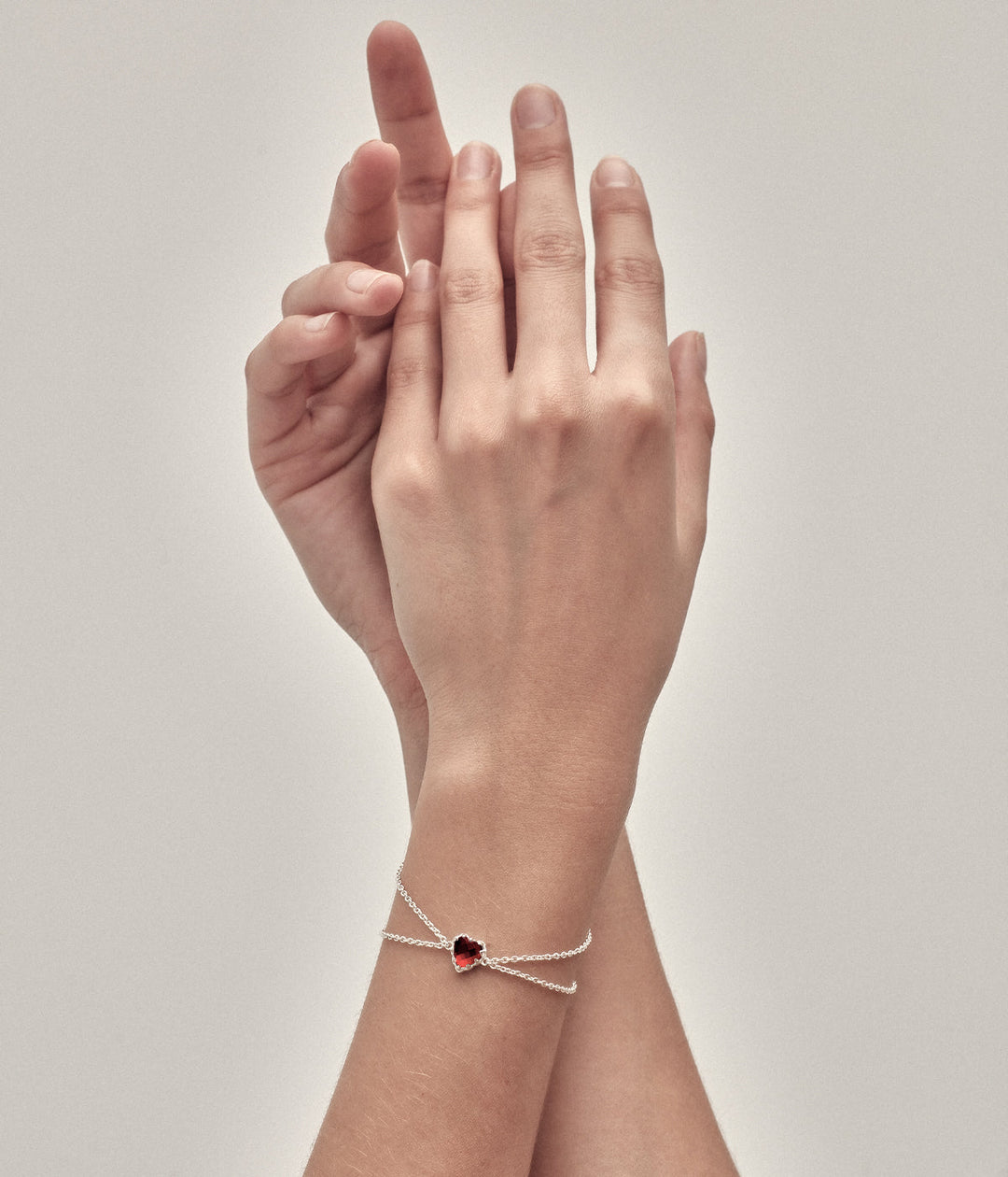 Love Claw Bracelet - Garnet - Chillis & More NZ