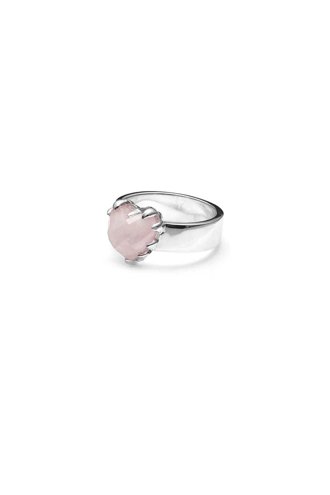 Love Claw Ring - Rose Quartz - Chillis & More NZ