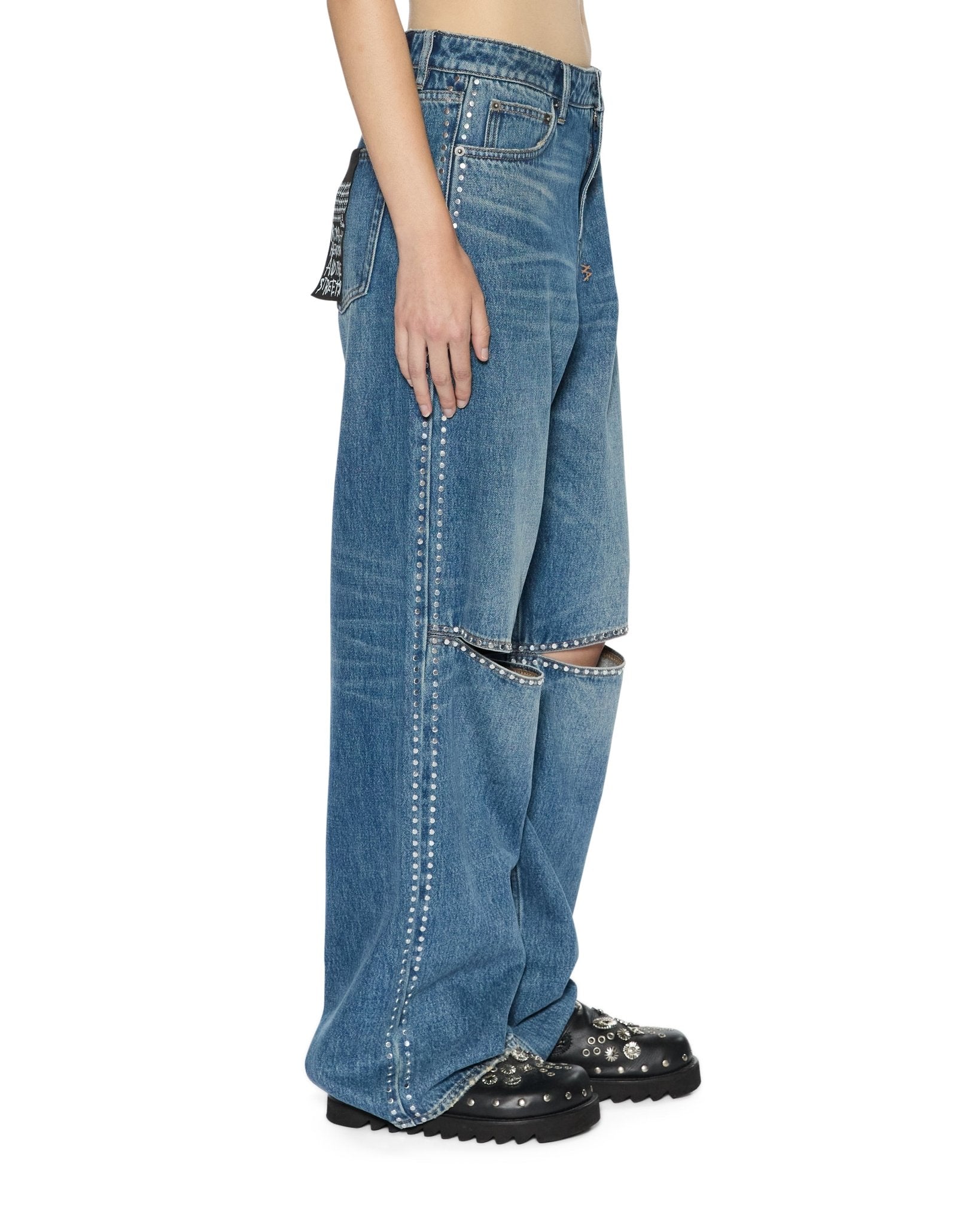 Low Rider Jean - Texas Blue Studded - Chillis & More NZ