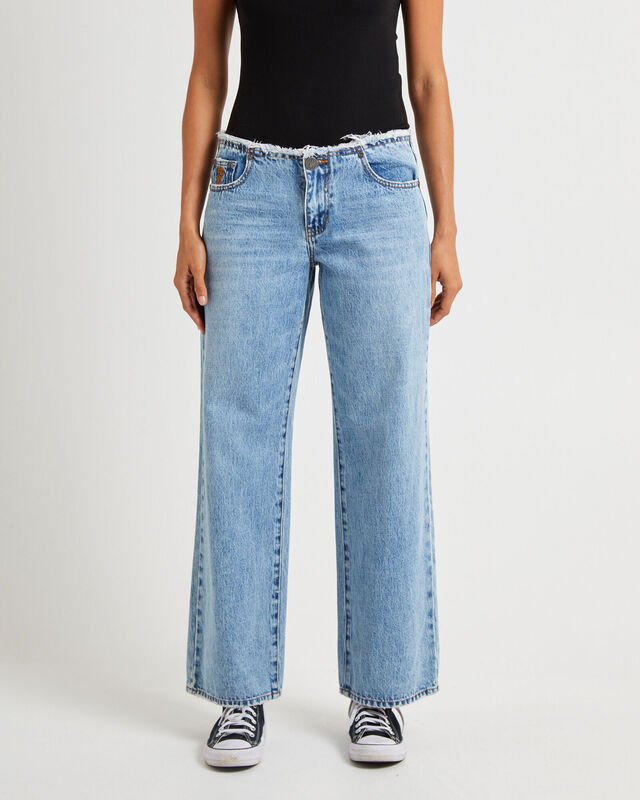 Low Riders Low Waist Wide Leg Denim Jeans - Chillis & More NZ