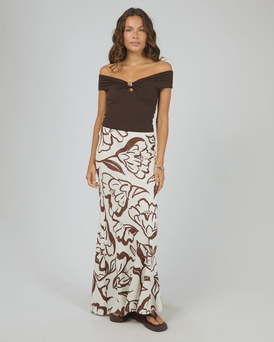Lucia Maxi Skirt - Vintage White - Chillis & More NZ