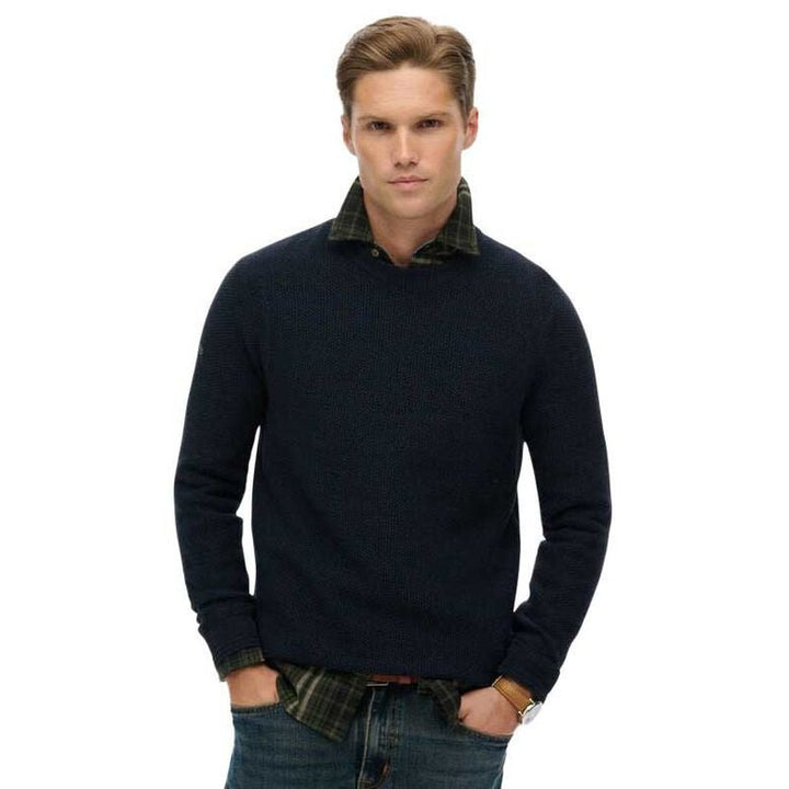 LW Cotton Texture Jumper - Eclipse Navy - Chillis &amp; More NZ