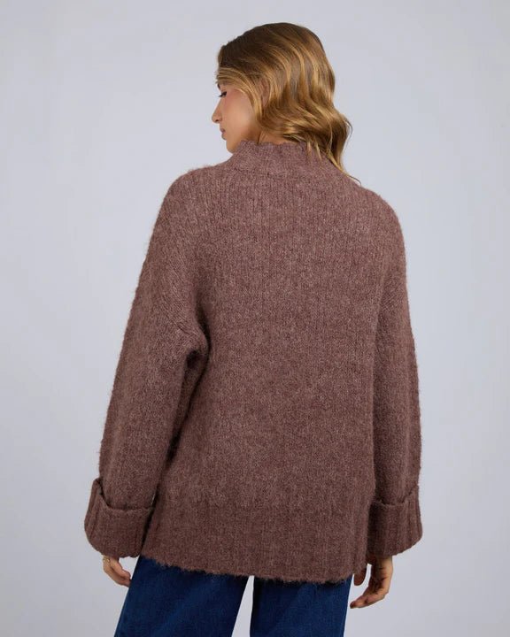 Mabel Knit Jumper - Chocolate - Chillis & More NZ