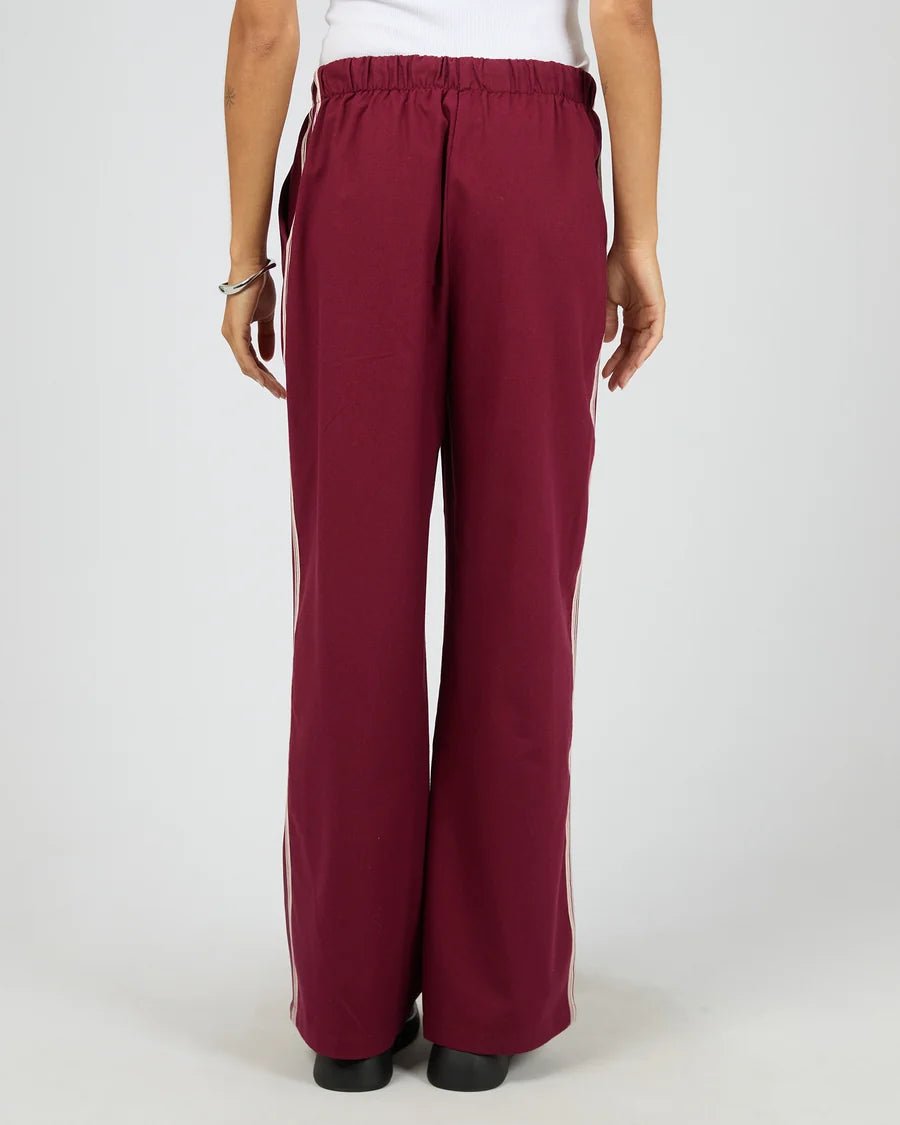 Mayfair Trim Pant - Cherry - Chillis & More NZ