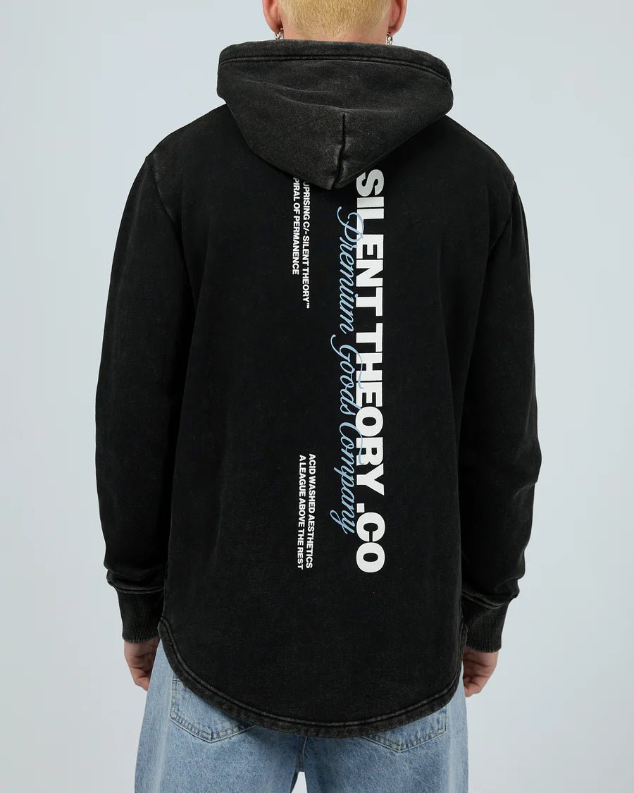 Members Hoodie - Washed Black - Chillis & More NZ