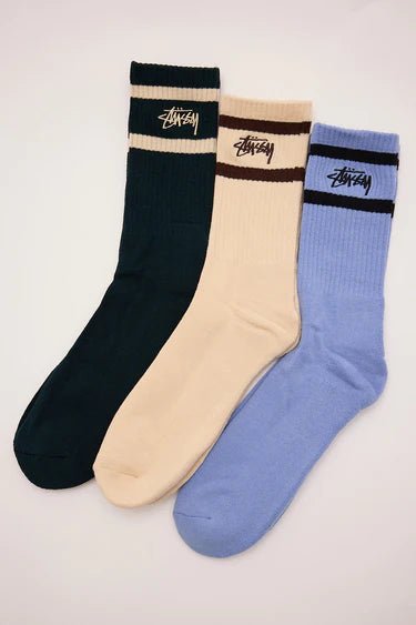 Mens Crown Stripe Sock 3Pk #2 - Chillis & More NZ