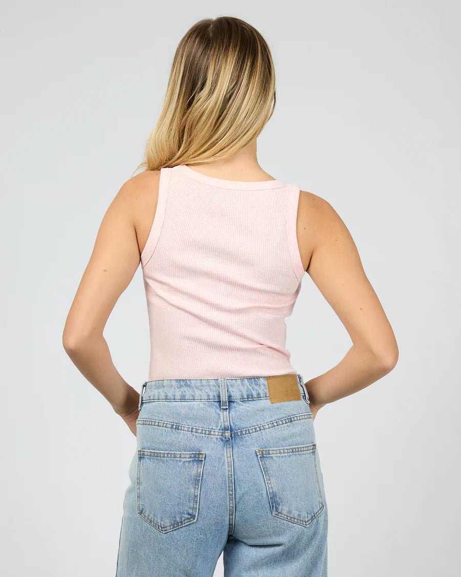 Mia Tank - Blush Marle - Chillis & More NZ