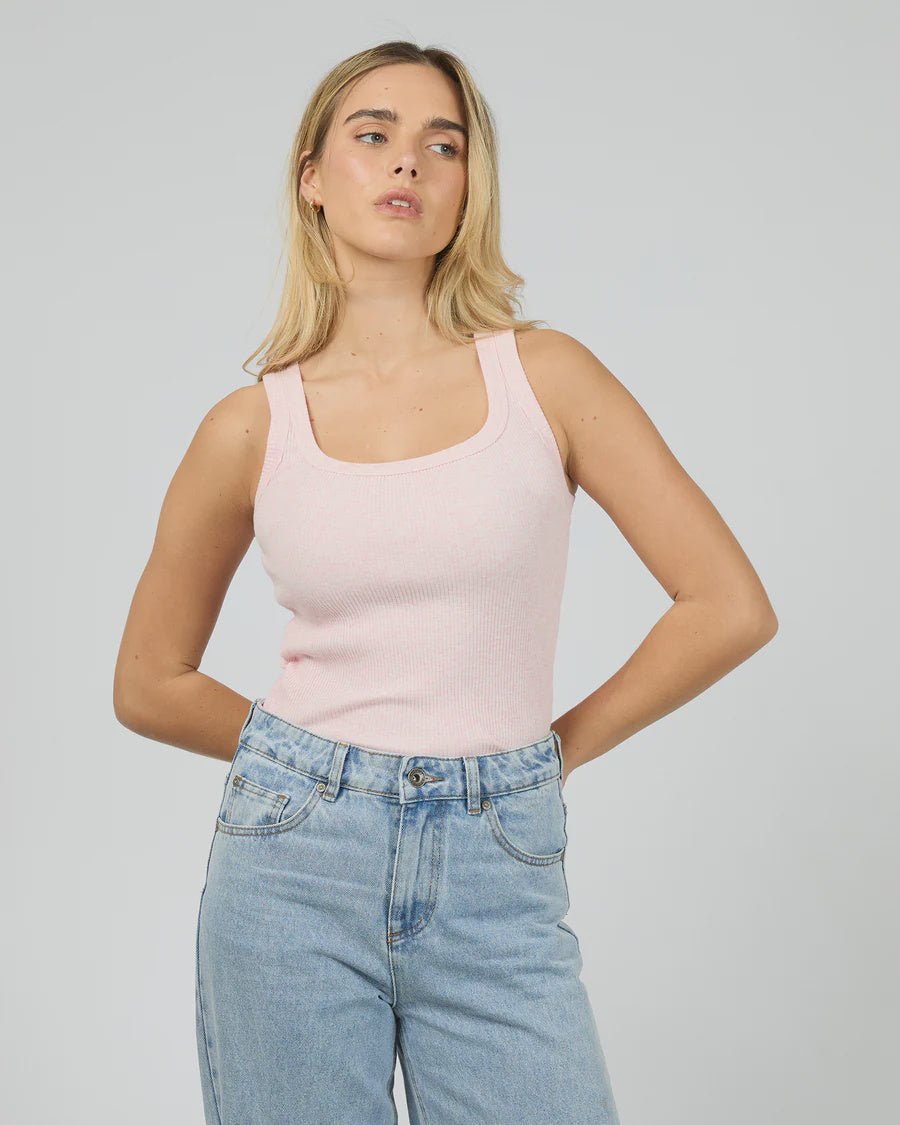 Mia Tank - Blush Marle - Chillis & More NZ
