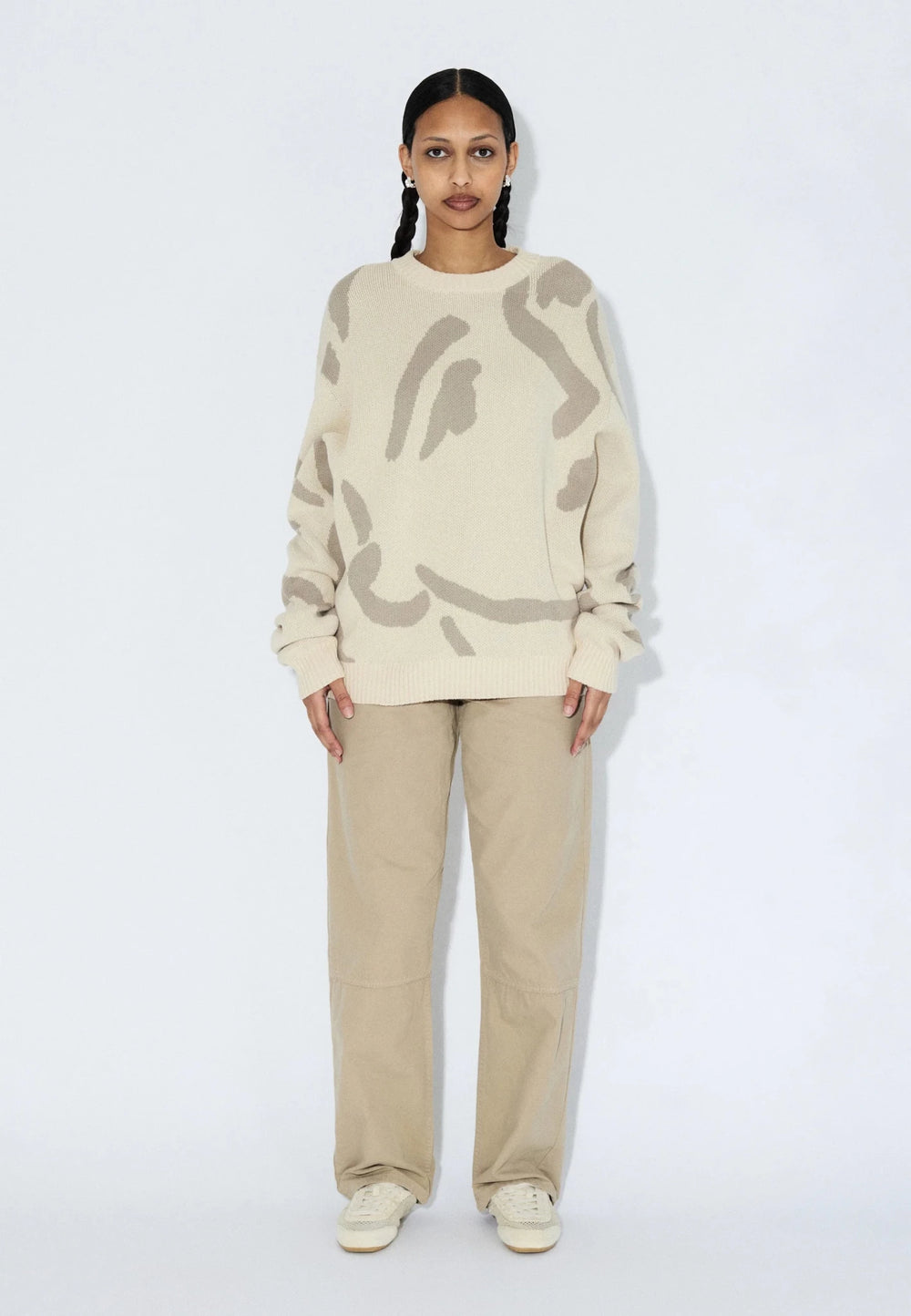 Mic Sweater - Ecru Big Draw - Chillis & More NZ