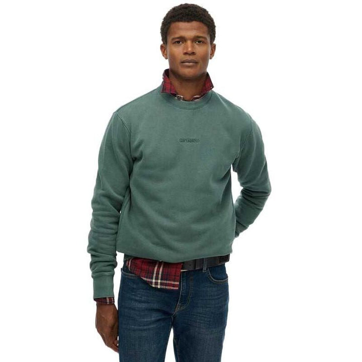 Micro Logo Crew - Stormy Green - Chillis & More NZ