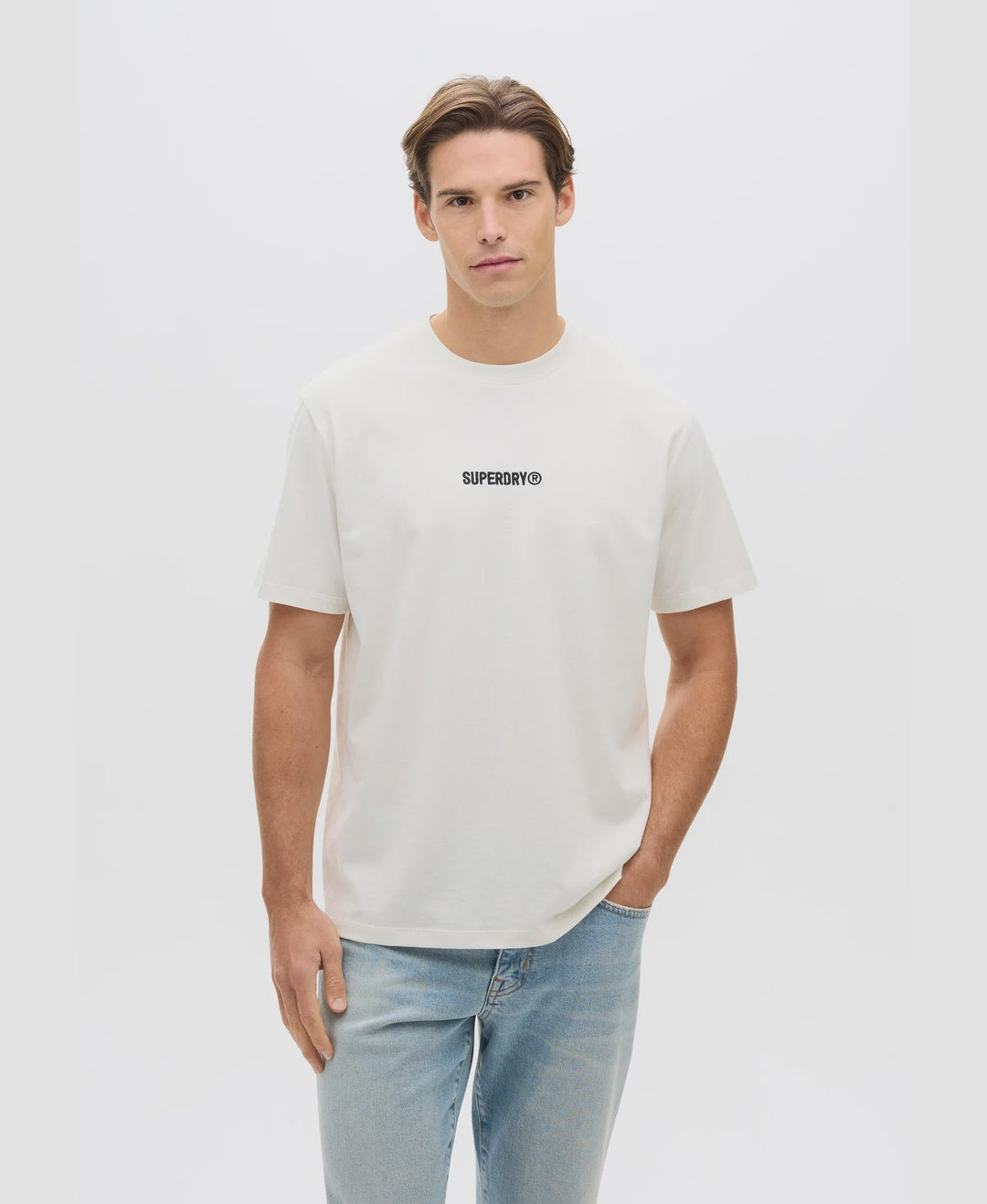 Micro Logo Tee - Bone White - Chillis & More NZ