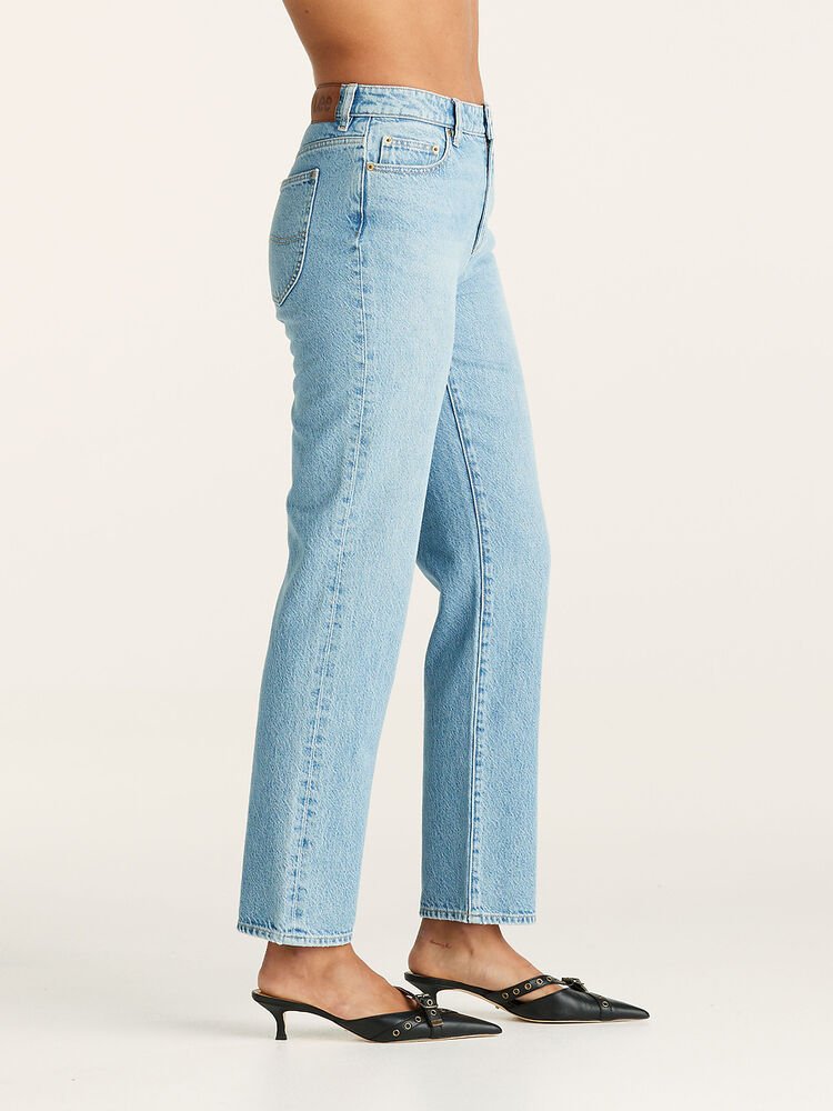 Mid Slim Straight Jean - Lafayette Blue - Chillis & More NZ