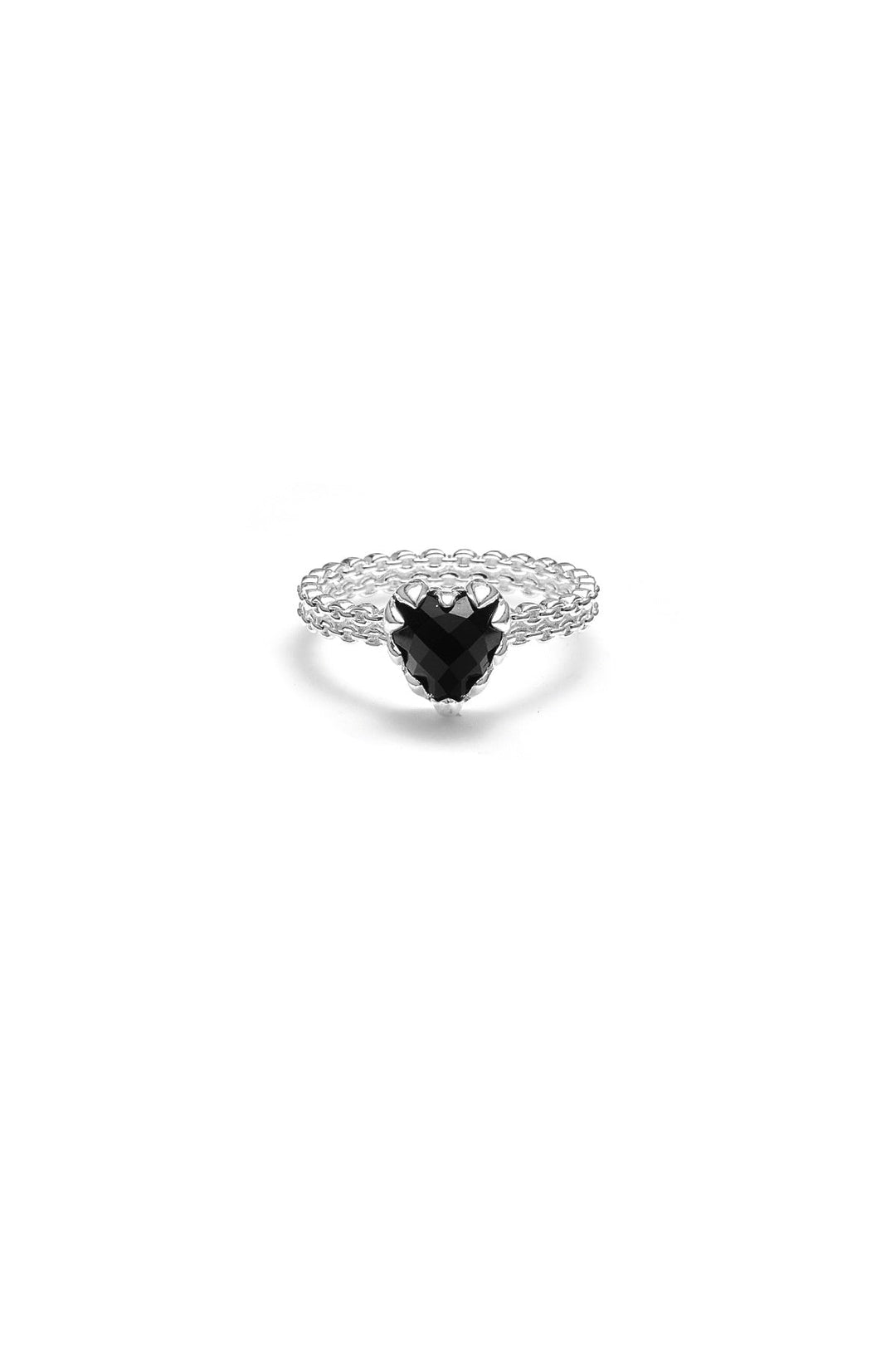 Mini Claw Ring - Onyx - Chillis & More NZ