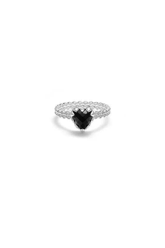 Mini Claw Ring - Onyx - Chillis & More NZ