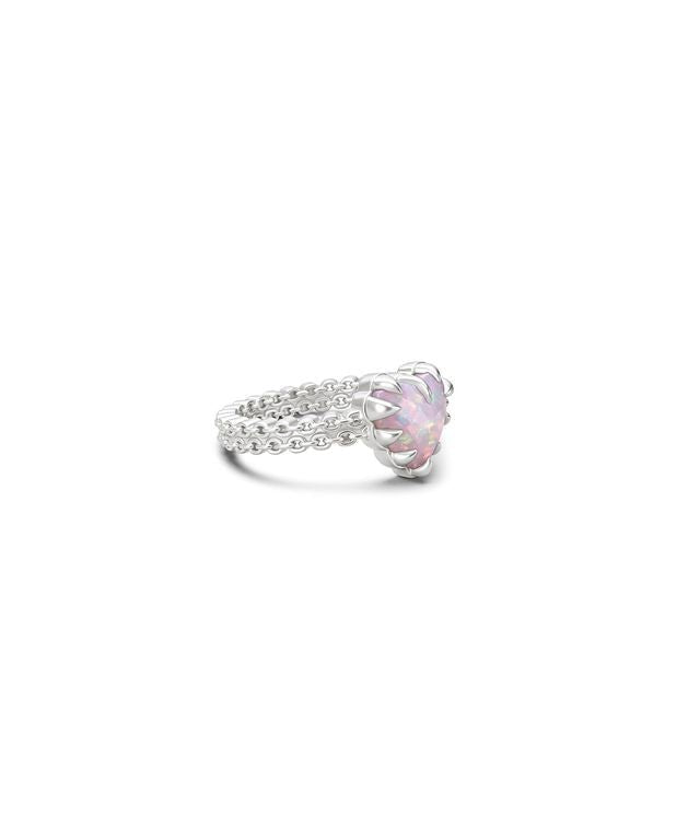 Mini Claw Ring - Pink Bello Opal - Chillis & More NZ