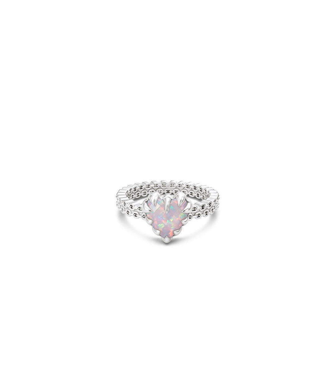 Mini Claw Ring - Pink Bello Opal - Chillis & More NZ