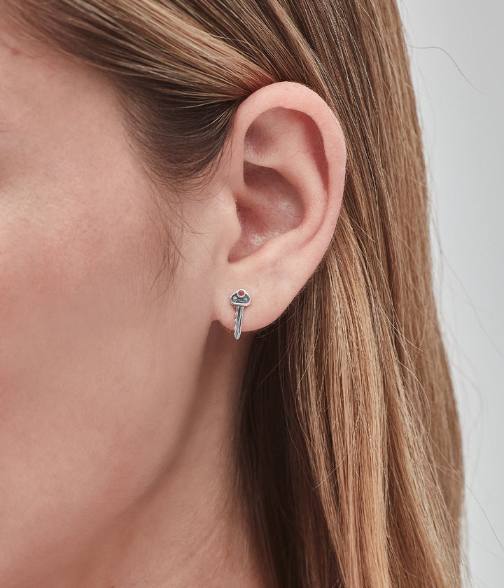 Mini Key Stud Earrings - Chillis & More NZ