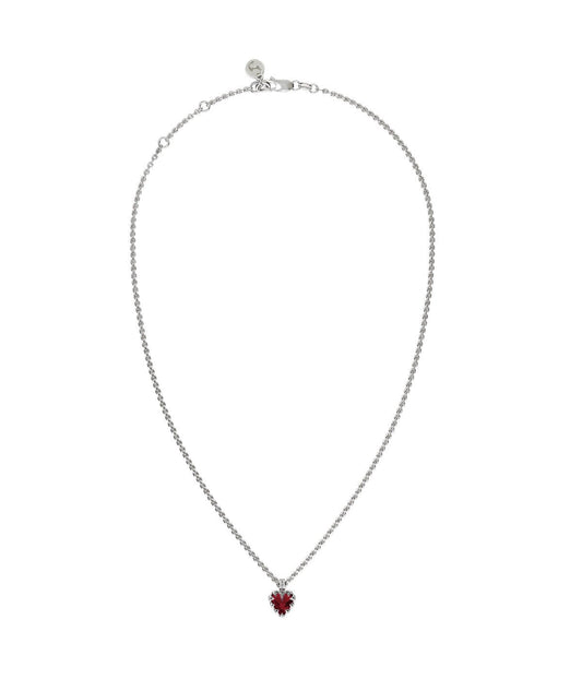 Mini Love Claw Necklace - Garnet - Chillis & More NZ