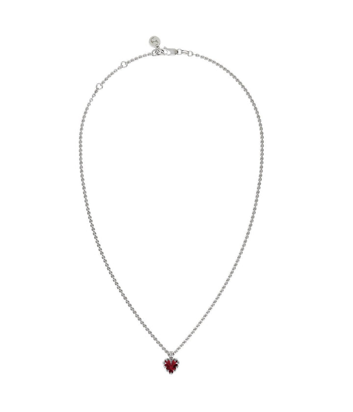 Mini Love Claw Necklace - Garnet - Chillis & More NZ
