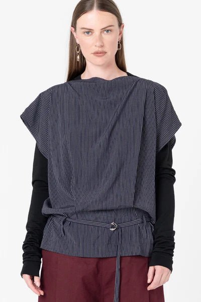 Mirror Top - Ink Pinstripe - Chillis & More NZ