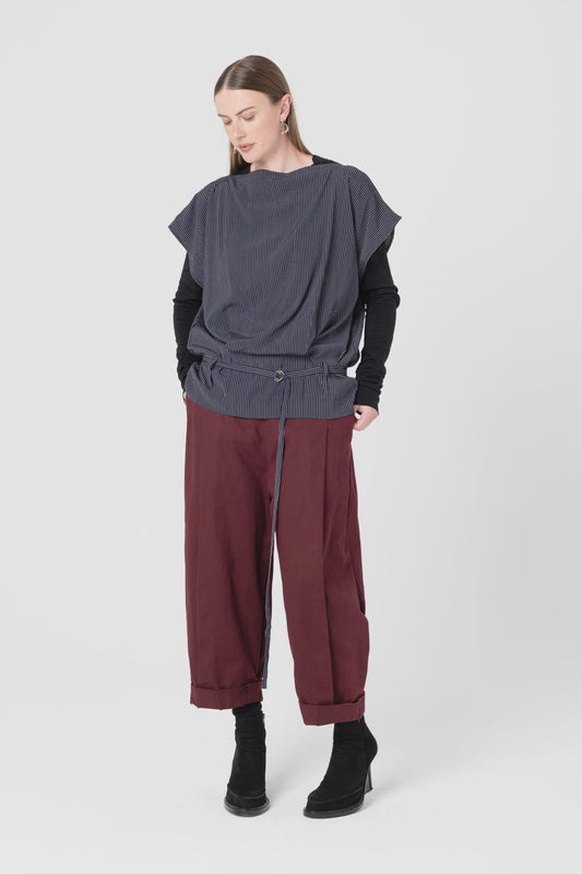 Mirror Top - Ink Pinstripe - Chillis & More NZ