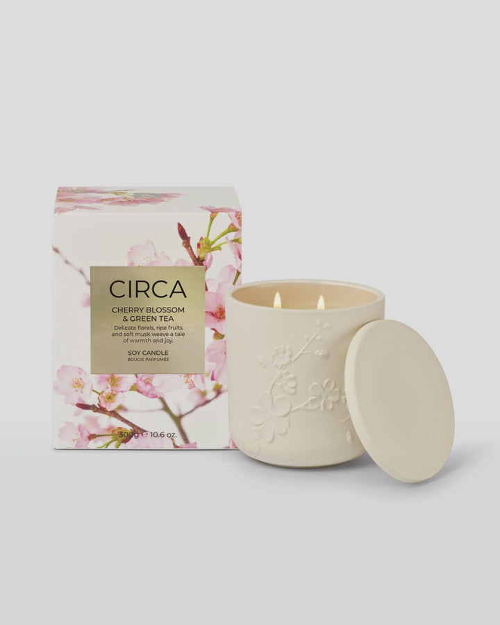 Mothers Day Cherry Blossom & Green Tea 300g Candle - Chillis & More NZ