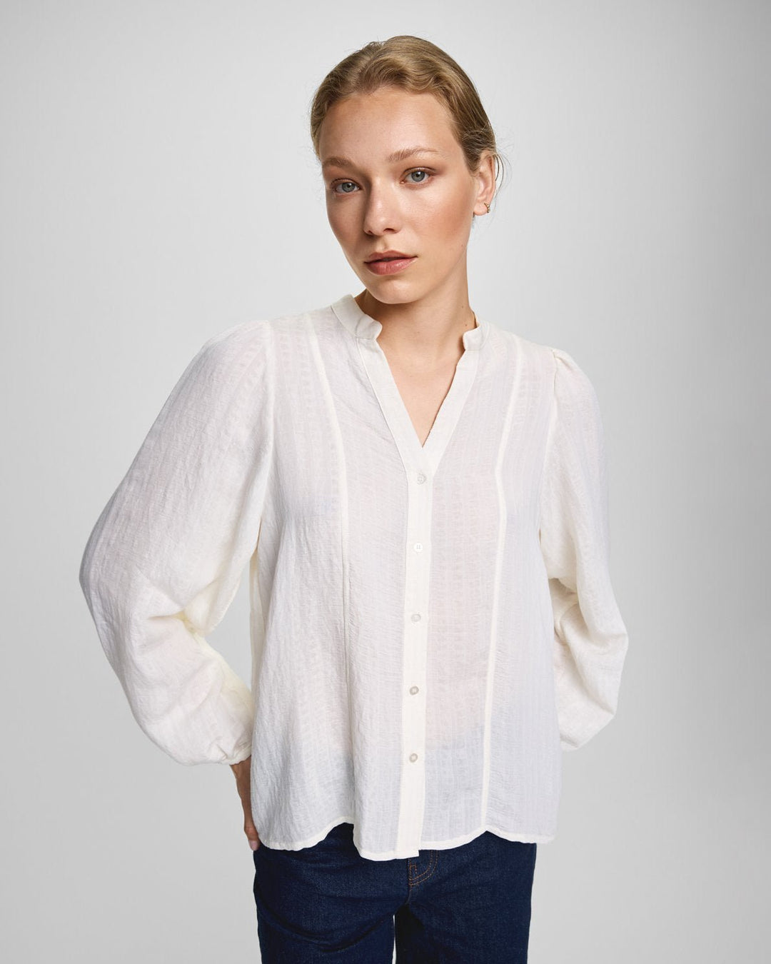 MSCH Blanka Amrita Shirt - Egret - Chillis & More NZ