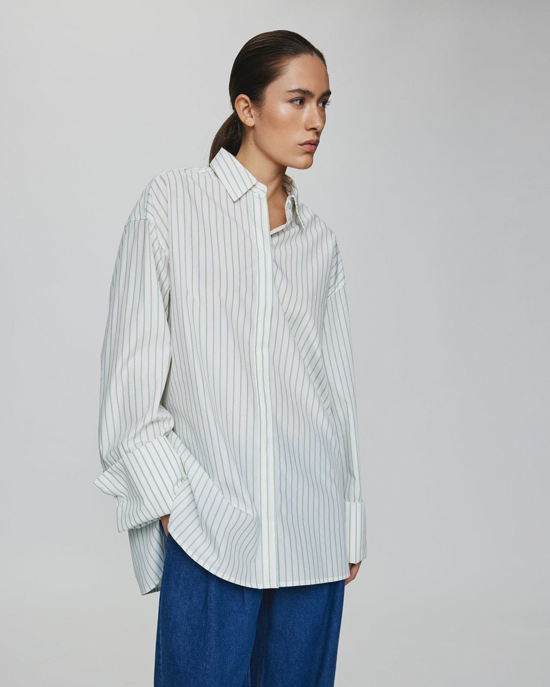 MSCH Erina Zenika Shirt STP - Egret/Forest - Chillis & More NZ