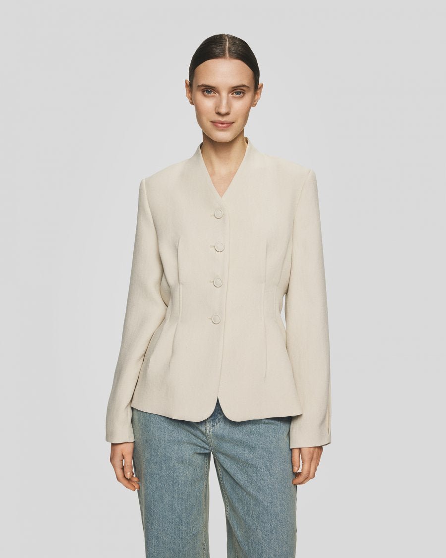 MSCH Esteriane Blazer - Oatmeal Melange - Chillis & More NZ