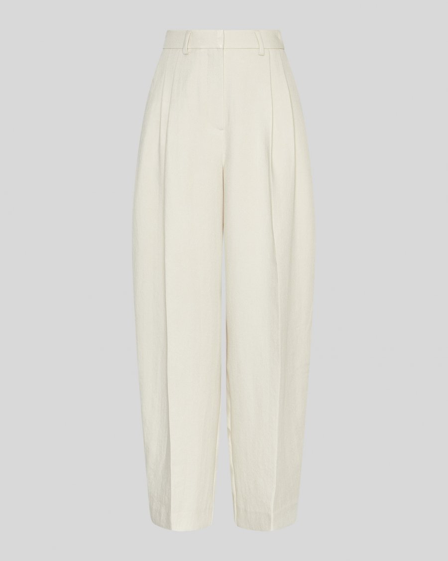 MSCH Esteriane HW Pants - Oatmeal Melange - Chillis & More NZ