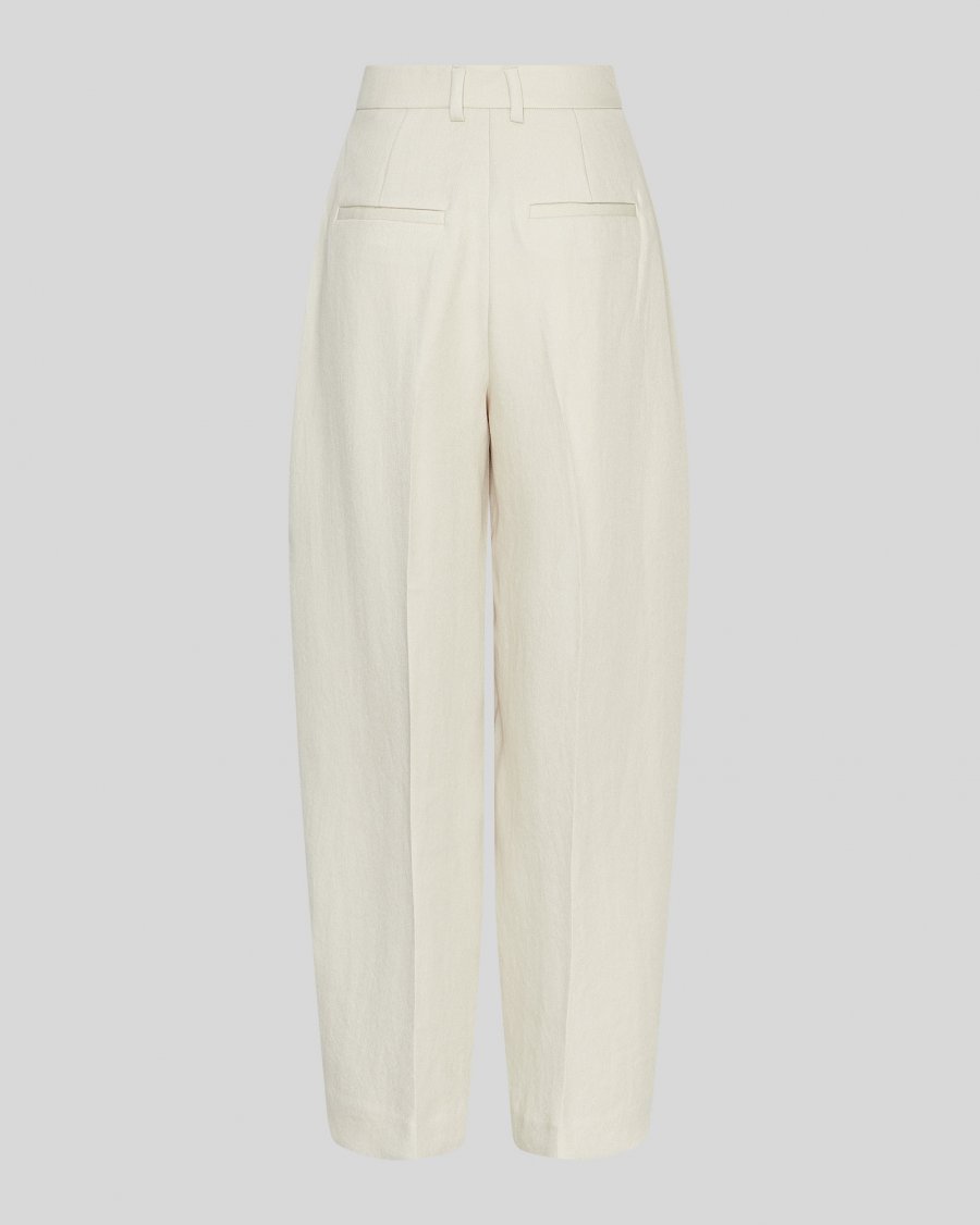 MSCH Esteriane HW Pants - Oatmeal Melange - Chillis & More NZ