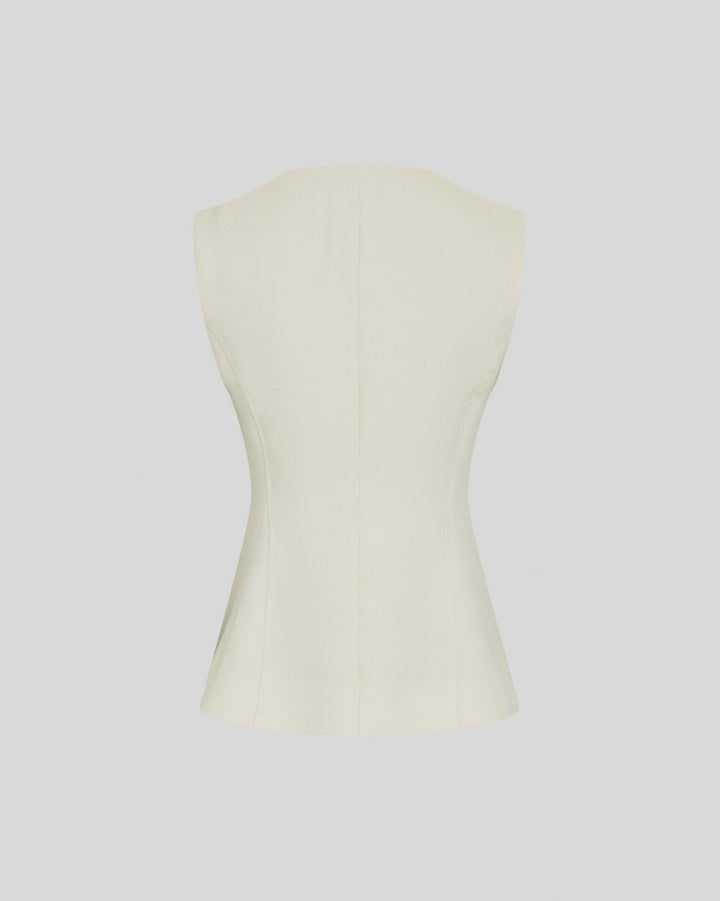MSCH Esteriane Waistcoat - Oatmeal Melange - Chillis & More NZ