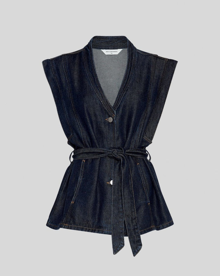 MSCH Josephine Rue Vest - Dark Blue Wash - Chillis & More NZ