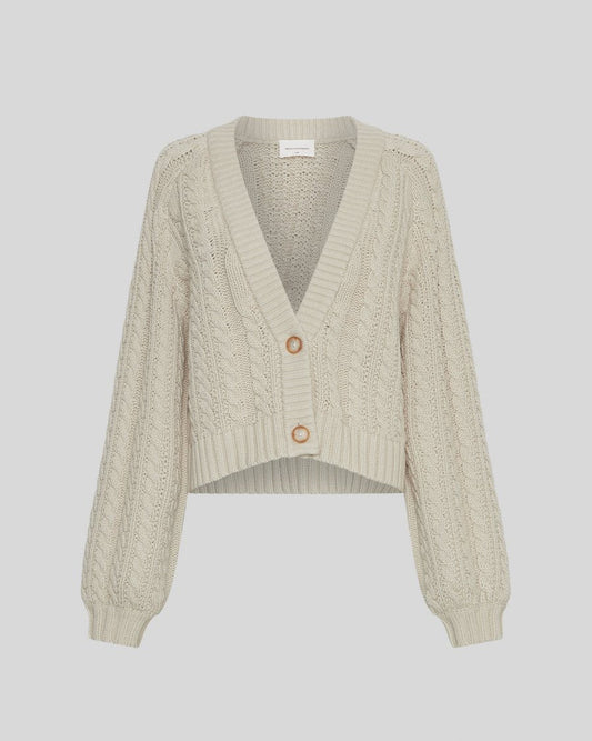 MSCH Keisha Jillena Cardigan - Oatmeal Melange - Chillis & More NZ