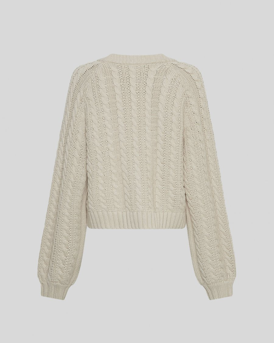 MSCH Keisha Jillena Cardigan - Oatmeal Melange - Chillis & More NZ