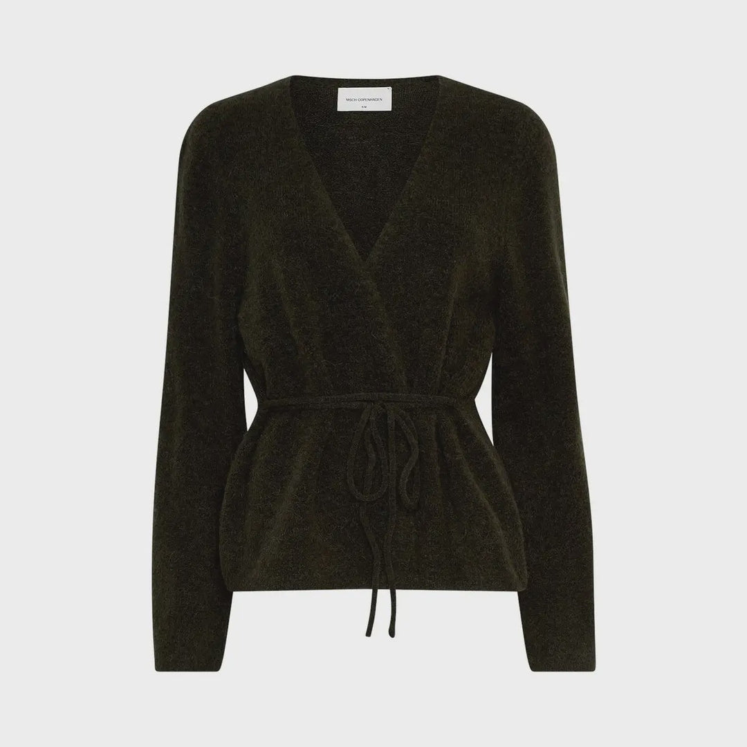 MSCH Miabelle Hope Wrap Cardigan - Rosin Melange - Chillis & More NZ