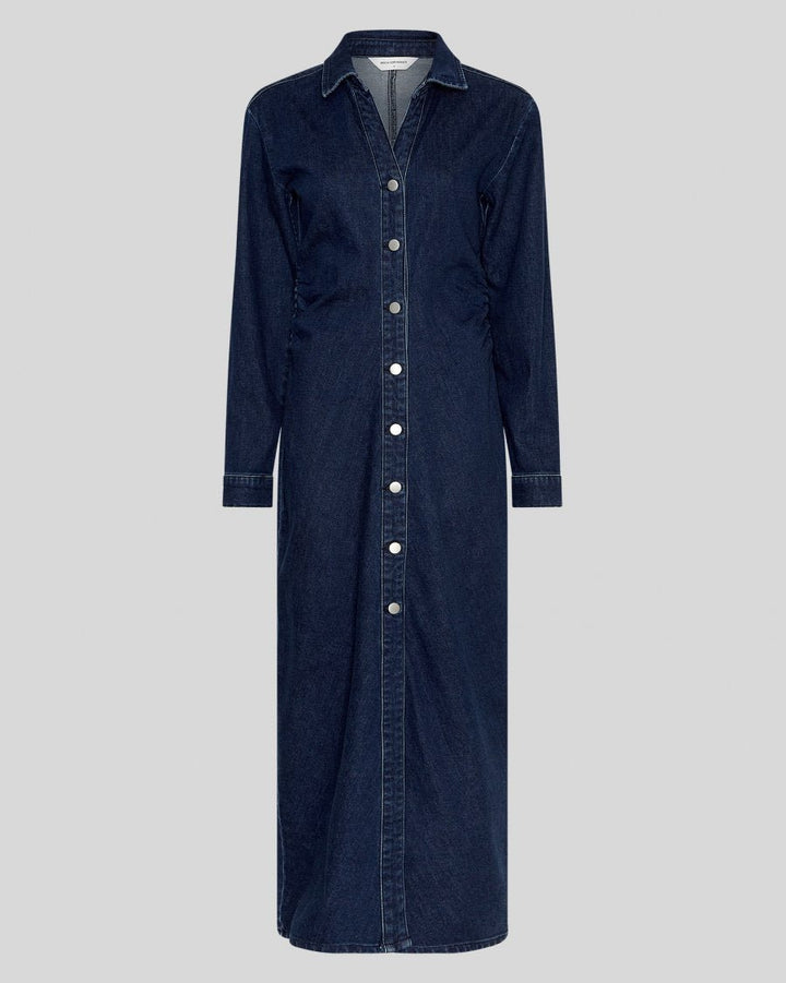 MSCH Mow Shirt Dress - Dark Blue Wash - Chillis & More NZ