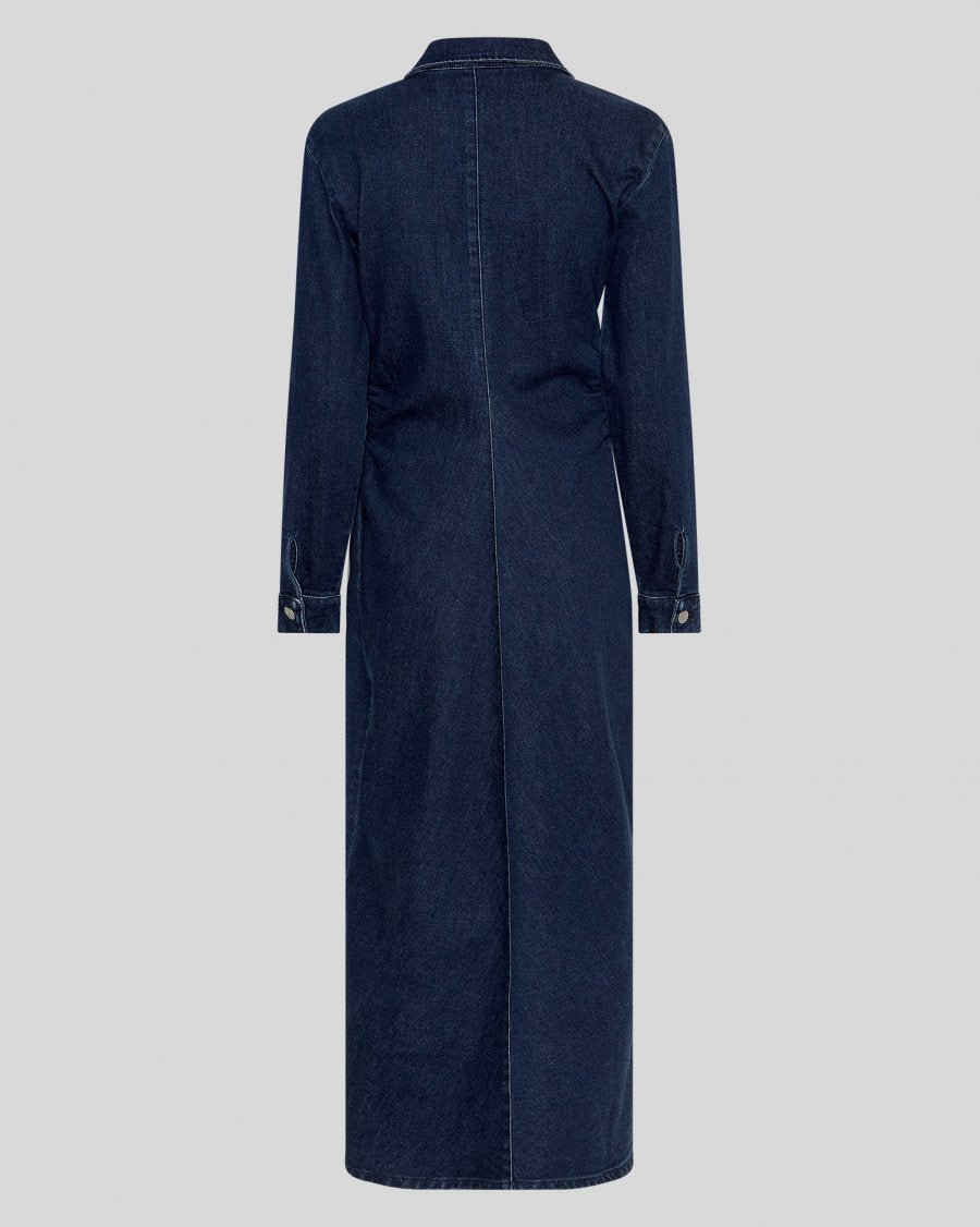 MSCH Mow Shirt Dress - Dark Blue Wash - Chillis & More NZ