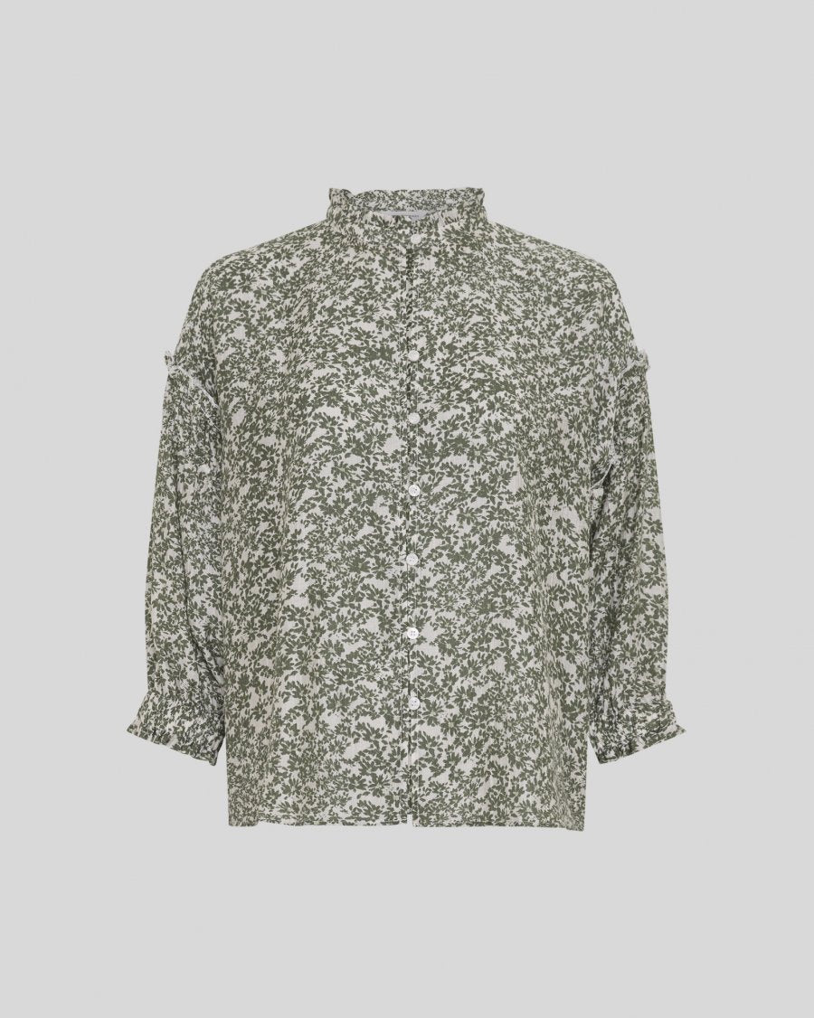 MSCH Seraphina Shirt AOP - Egret Flower - Chillis & More NZ