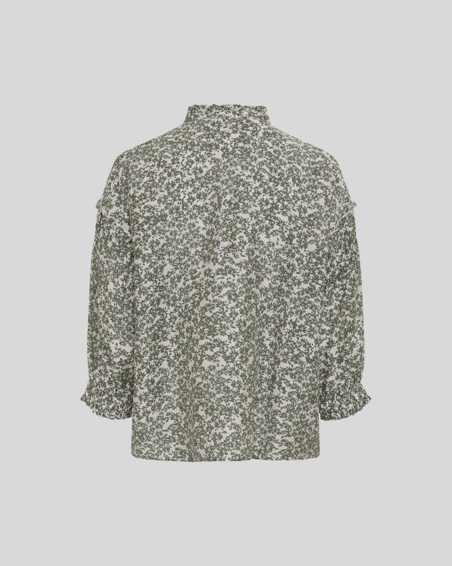 MSCH Seraphina Shirt AOP - Egret Flower - Chillis & More NZ