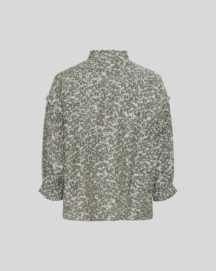 MSCH Seraphina Shirt AOP - Egret Flower - Chillis & More NZ