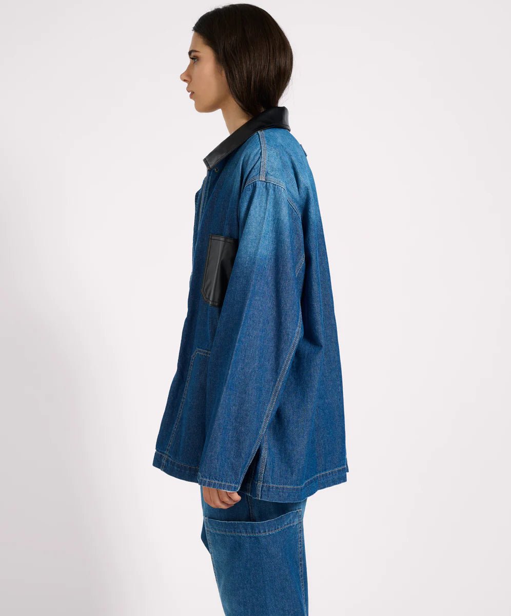 My Boyfriends Denim Shacket - Chillis & More NZ
