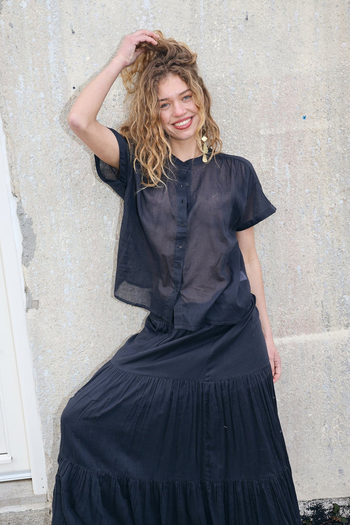 MyaLL shirt in Washed Black - Chillis & More NZ