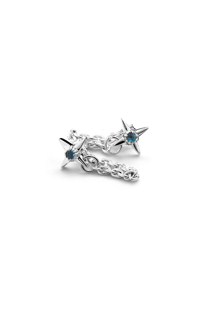 Ninja Star Chain Earrings - Chillis & More NZ