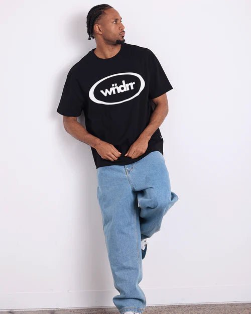 Orbit Box Fit Tee - Black - Chillis & More NZ