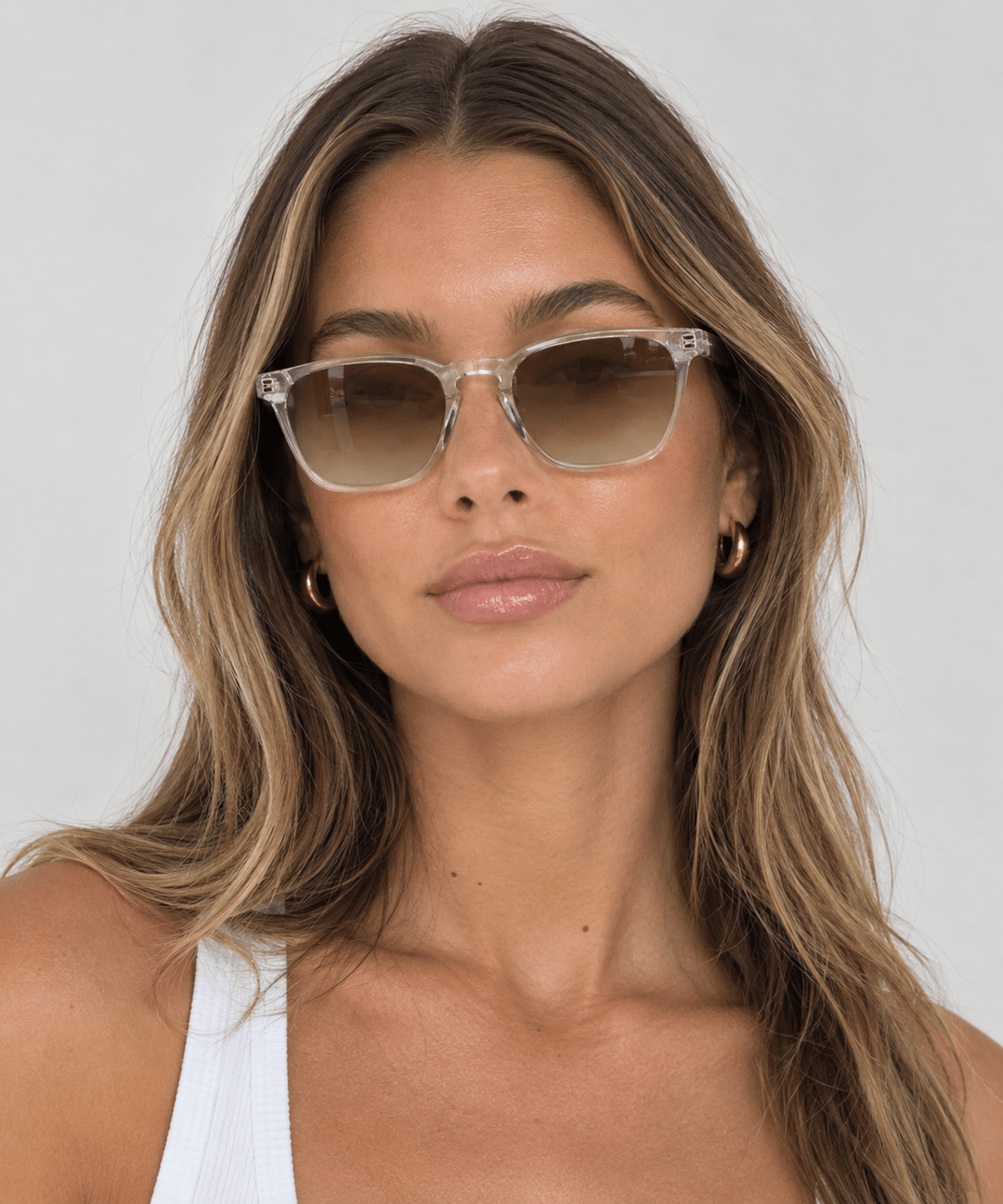 Page XL Crystal w Green to Brown Sunglasses - Chillis & More NZ