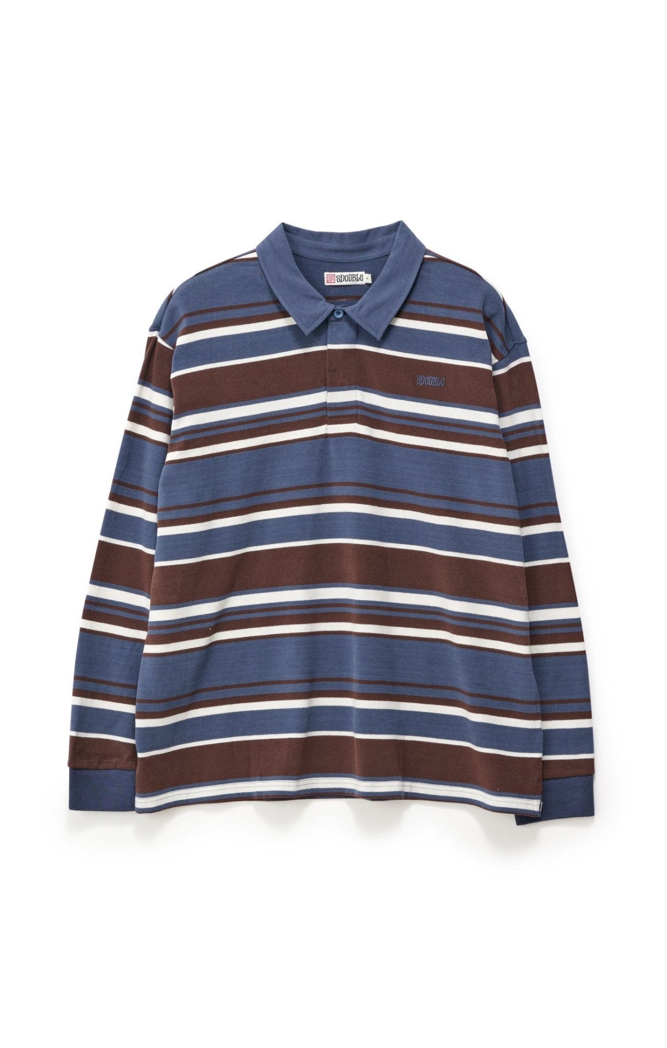 Peach Stripe Rugby Jersey - Navy - Chillis & More NZ